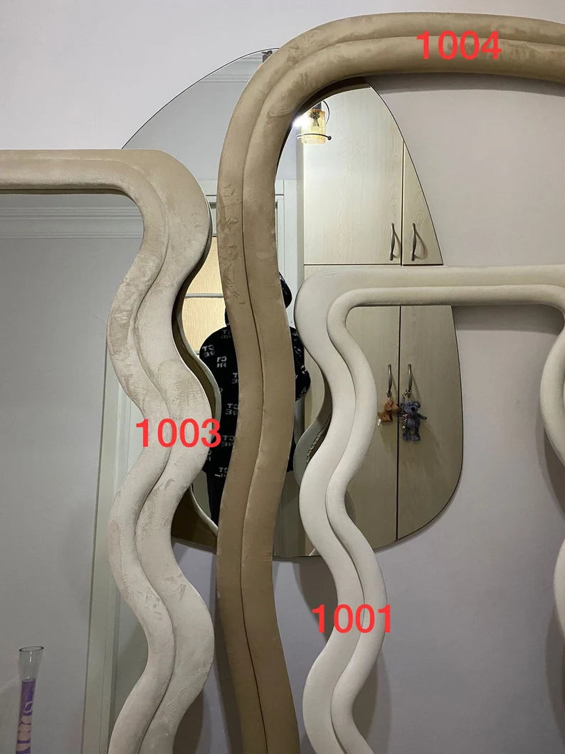 Wavy Full Lenght Mirror , Full Body Mirror Irregular, Asymmetrical Floor Mirror, Curvy Floor Mirror, Curvy Squiggle Mirror, Mirror Home Decor
