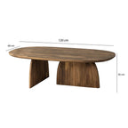 Wooden Coffee Table, Solid Wood Walnut Table, Living Room Coffee Table, Low Center Table