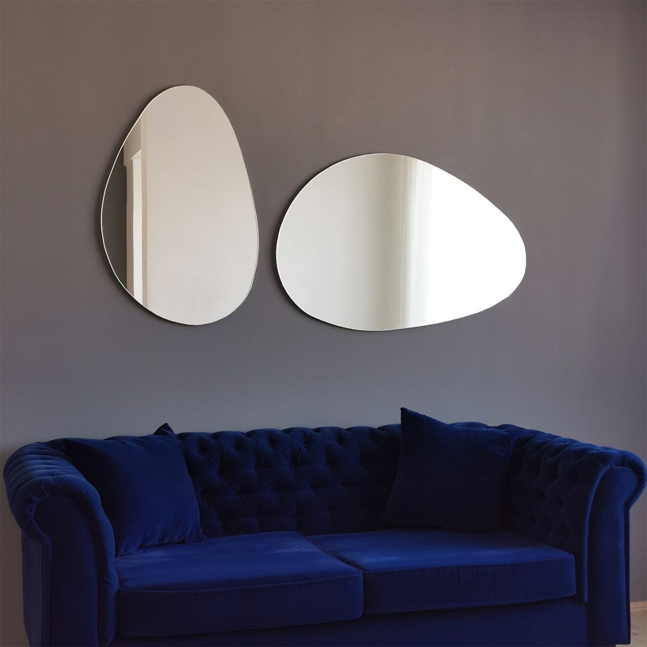 Pebble Wall Mirror, Asymmetrical Mirror, Asymmetric Mirror, Irregular Wall Mirror, Hallway Mirror, Bedroom Wall Mirror, Home Wall Decor,