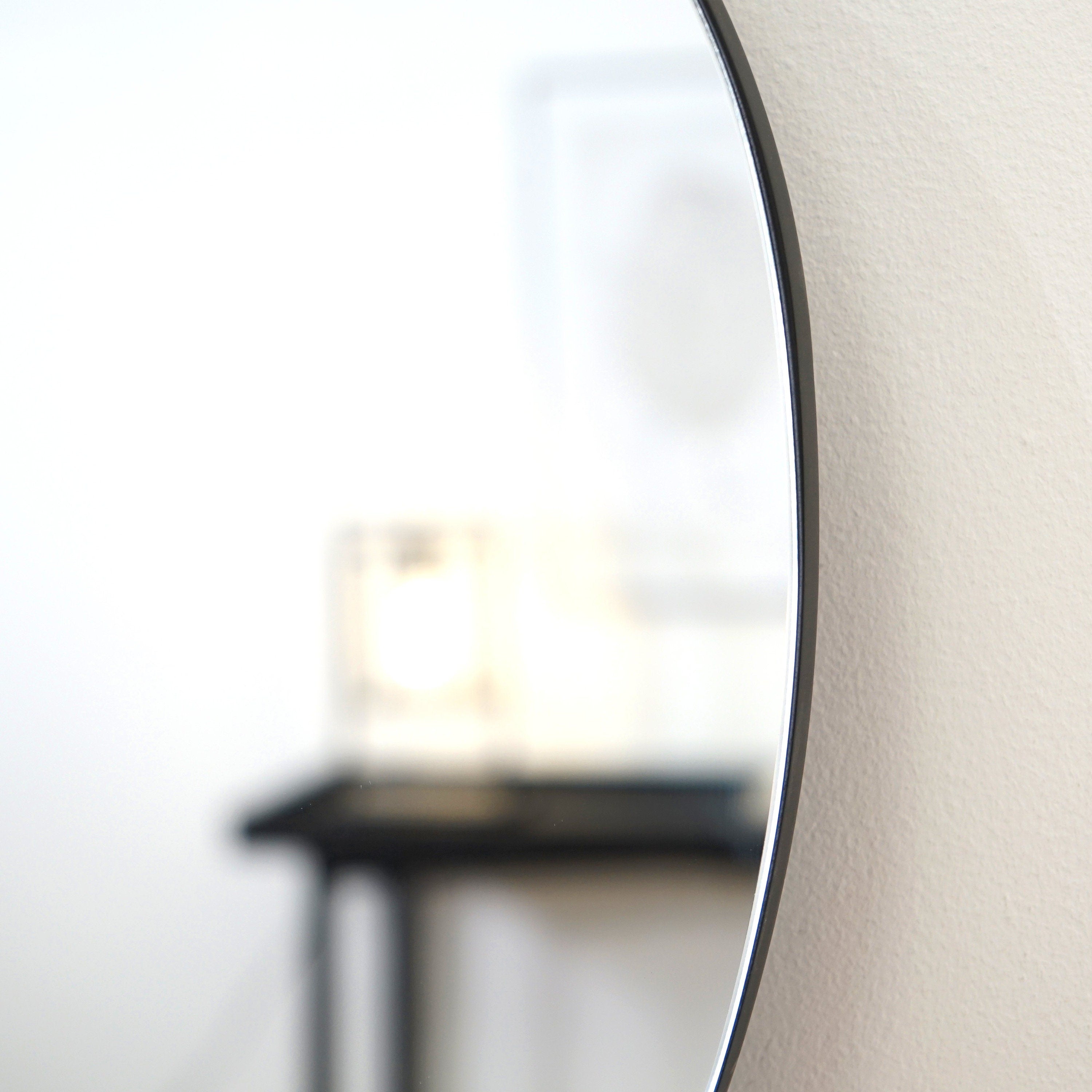 Asymmetrical Aesthetic Mirror, Irregular Frameless Mirror, Contemporary Pond Mirror, Asymmetric Wavy Mirror, Bathroom Wall Mirror Decor