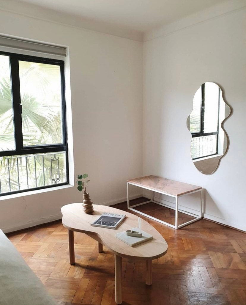 Full Length Mirror, Asymmetric Wavy Mirror, Curved Mirror, Irregular Tall Mirror, Asymmetrical Mirror, Cloud Wall Mirror, Bedroom Mirror