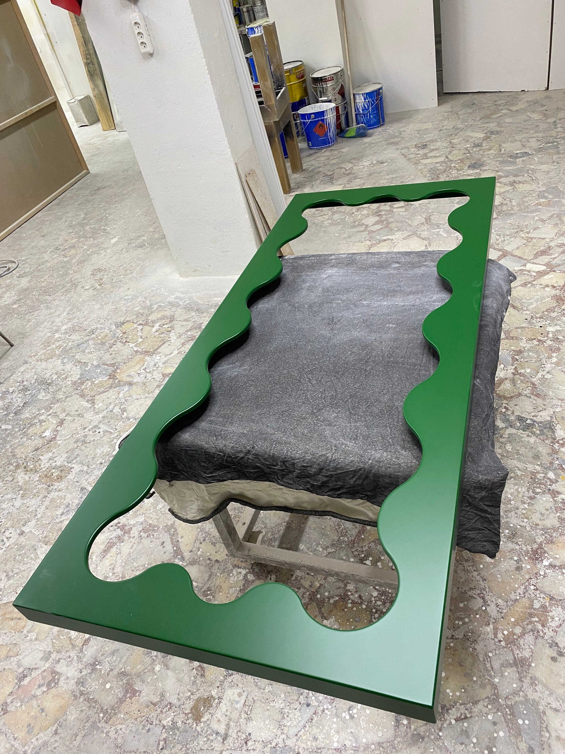 Curvy Floor Mirror, Wavy Full Lenght Mirror, Curvy Squiggle Mirror, Full Body Mirror, Irregular Asymmetrical Floor Mirror, Mirror Decor